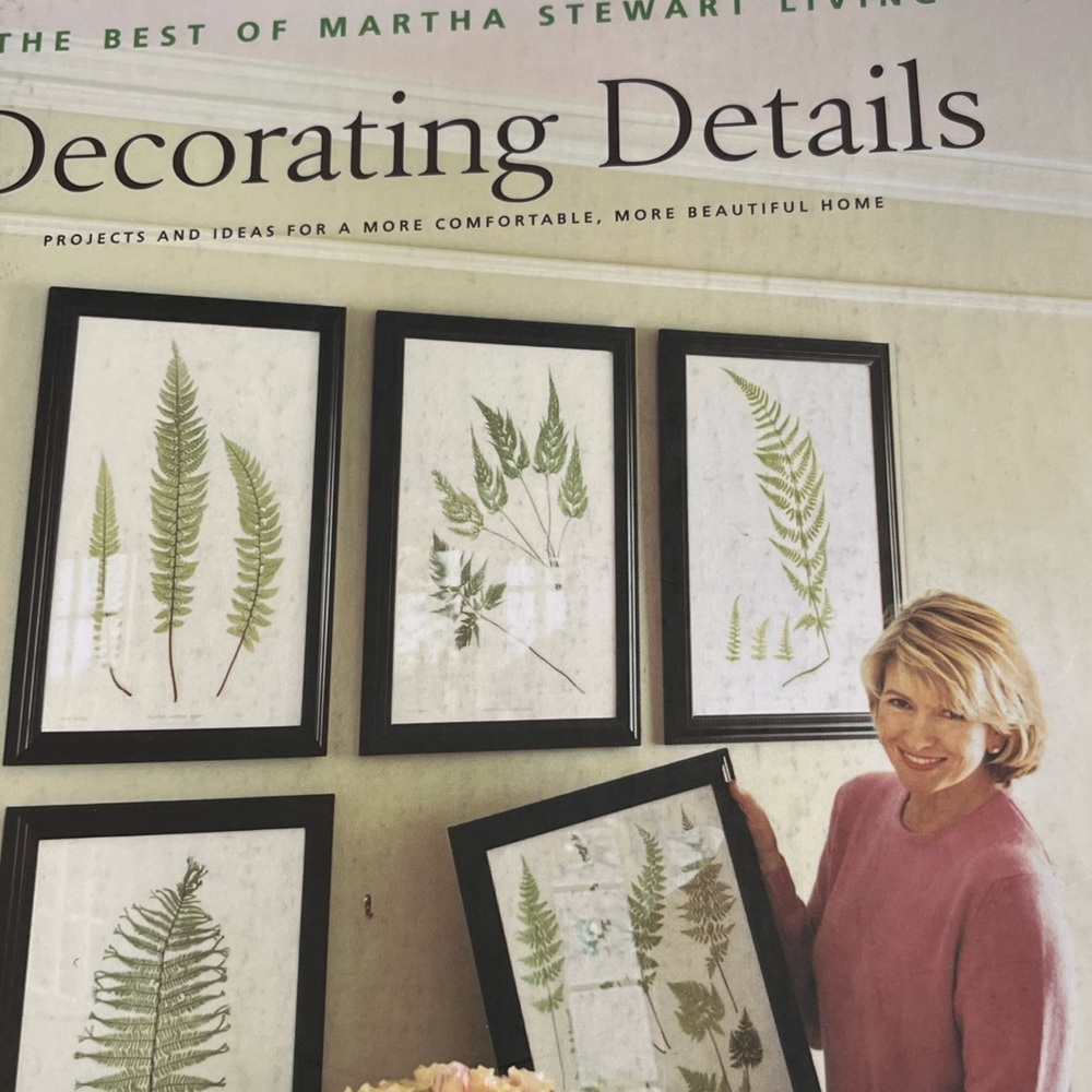 Martha Stewart Living Decorating Details Hardcover Book